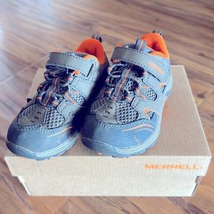 Merrell Kids Trail Chaser Hiking Shoes Unisex Grey US Toddler Size 7.5